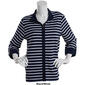 Plus Size Bonnie Evans French Terry Stripe Jacket - image 3