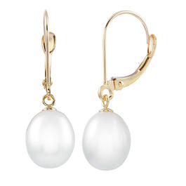 Gold Classics&#40;tm&#41; Fresh Water Cultured Pearl 10kt. Earrings