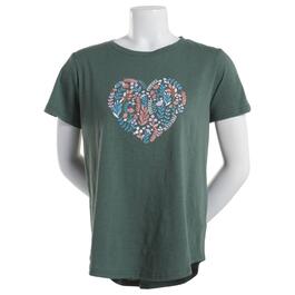 Petite Architect&#40;R&#41; Short Sleeve Heart Graphic Top