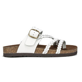 Womens White Mountain Hayleigh Comfort Braided Footbed Sandals