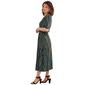 Womens Jones New York Elbow Sleeve Dotted Lines Fit & Flare Dress - image 4