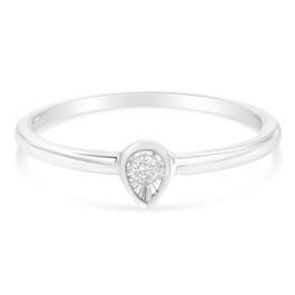 Sterling Silver Miracle Set Diamond Ring