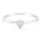 Sterling Silver Miracle Set Diamond Ring - image 1