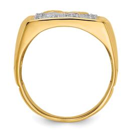 Mens Gentlemen&#8217;s Classics&#8482; 14kt. Gold 1/10ctw. Diamond Eagle Ring