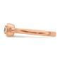 Pure Fire 14kt. Rose Gold Rope Edge Diamond Engagement Ring - image 5