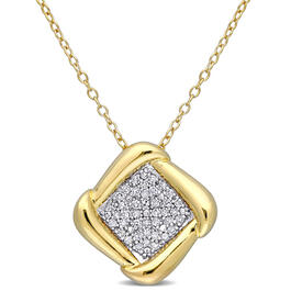 Diamond Classics&#40;tm&#41; Halo Pendant Necklace