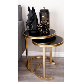 9th & Pike&#174; Gold Metal Nest Tables - Set of 3