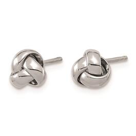 Gold Classics&#8482; 6.5mm White Gold Love Knot Earrings