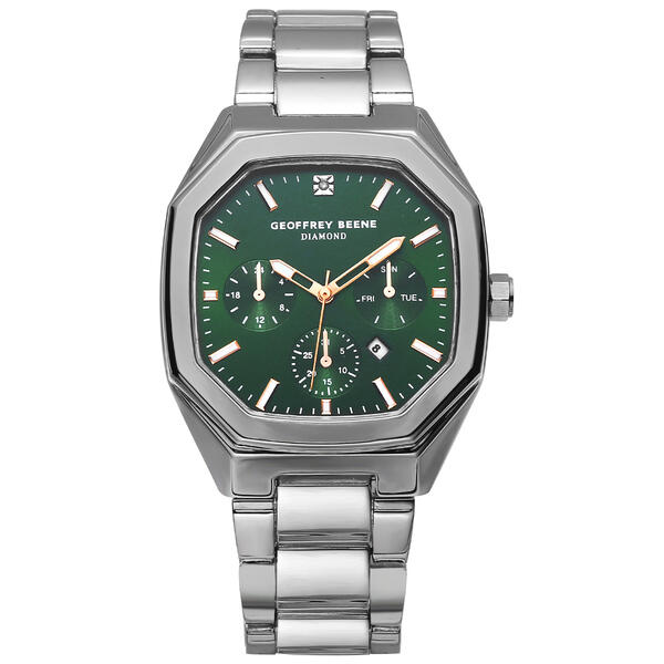Mens Geoffrey Beene&#40;R&#41; Silver Square Bracelet Watch - GBA0030SL - image 