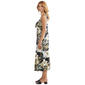 Womens Nina Leonard Sleeveless Tie Neck Floral Maxi Dress - image 4