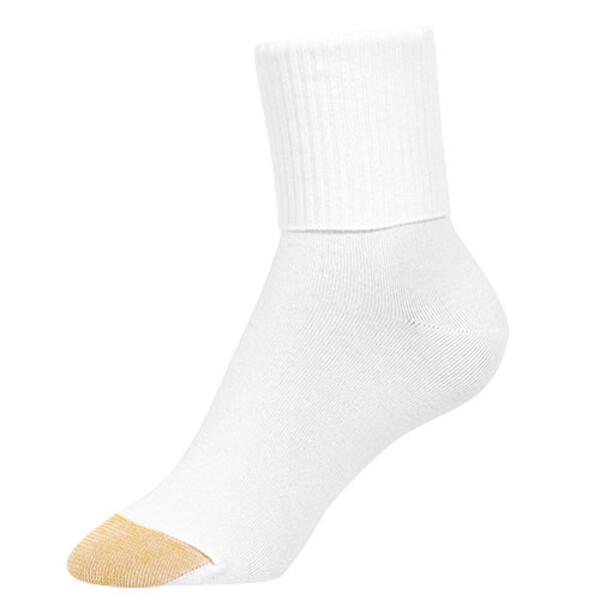 Womens Gold Toe&#174; 6pk. Turn-Cuff Quarter Socks