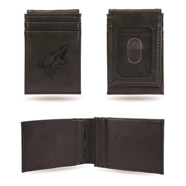 Mens NHL Arizona Coyotes Faux Leather Front Pocket Wallet - image 