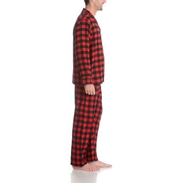 Mens Big & Tall Hanes&#174; Plaid Flannel Pajama Set