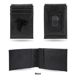 Mens NFL Atlanta Falcons Faux Leather Front Pocket Wallet