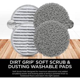 Shark&#174; Dirt Grip Soft Scrub & Dusting Washable Pads - XKITP7000D