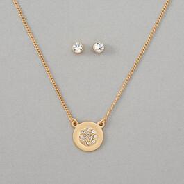 KIS&#40;R&#41; Gold Never Give Up Necklace & Earrings Set