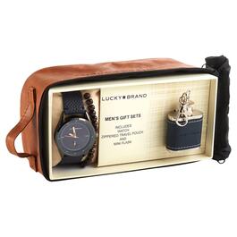 Mens Lucky Brand Sport Aviator Watch &amp; Bracelet Set - LM117NVY_GS