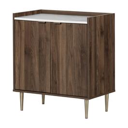 South Shore Hype Storage Sideboard w/Faux Carrara Marble