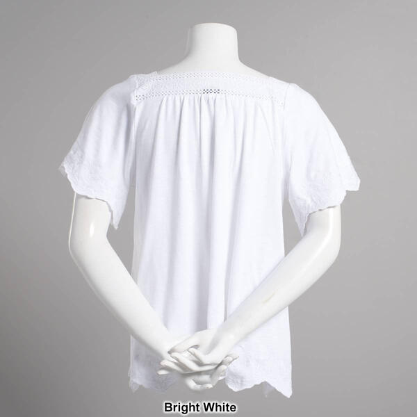 Womens Architect&#174; Square Neck Tee w/Embroidery