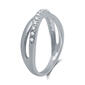 Endless Affection&#8482; 1/10ctw. Diamond Sterling Silver Overlap Band - image 3