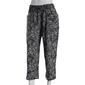 Womens Napa Valley 23in. Pull On Leaf Print Linen Capri Pants - image 1