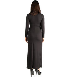 Plus Size 24/7 Comfort Apparel Long Sleeve Maternity Sheath Dress