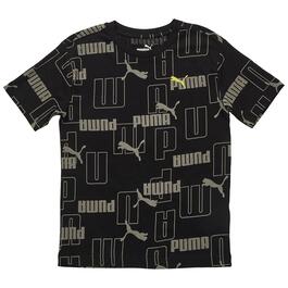 Boys &#40;8-20&#41; Puma&#40;R&#41; Logo Lab Short Sleeve Jersey - Black