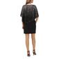 Womens MSK Solid Sequin Poncho Sheath Dress - image 2