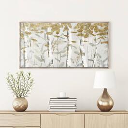 Artisan Home Gold Leaves Canvas Wall D&#233;cor