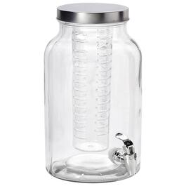 Tabletops Unlimited Glass Drink Dispenser w/ Stainless Steel Lid