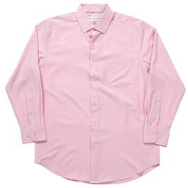 Mens Christian Aujard Regular Fit Dress Shirt - Pink Lady Solid