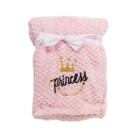 Heavenly Sent Princess Crown Applique Baby Blanket