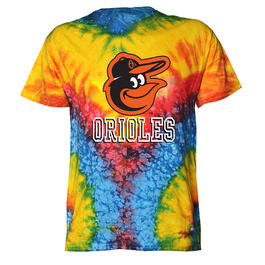 Mens Stitches Oriole Tie Dye Carnival Tee