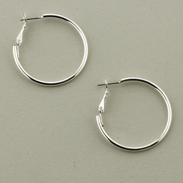 Freedom Nickel Free Clutchless Hoop Earrings - image 