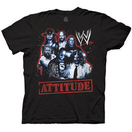 Young Mens WWE&#40;R&#41; Attitude Short Sleeve Graphic Tee