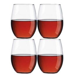 Home Essentials Basic/Craft Stemless Wine Glasses - Set of 4