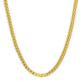 Mens Steeltime 18kt. Gold Plated Franco Box Chain