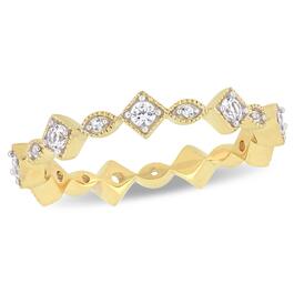 Gemstone Classics&#40;tm&#41; 0.54ctw. Sapphire 10kt. Yellow Gold Ring