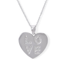 Accents by Gianni Argento Diamond Accent Love Heart Pendant