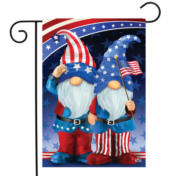 Patriotic Gnomes Garden Flag - image 