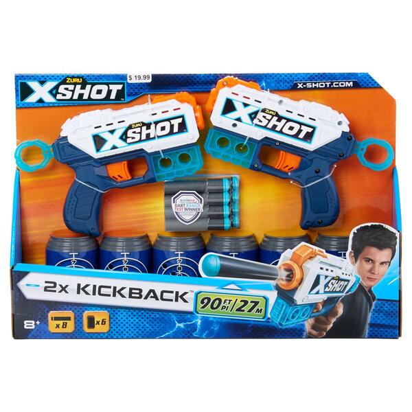 X-Shot Excel Double Shot Blaster with 6 Cans - image 