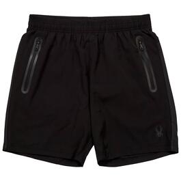 Mens Spyder Solid Woven Shorts - Black