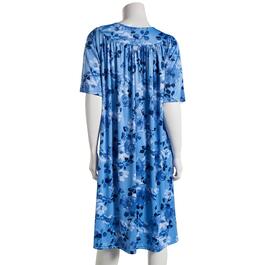 Womens Casual Time Watercolor Floral Poly Nightgown