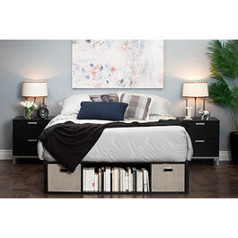 South Shore Flexible Queen Platform Bed with Storage