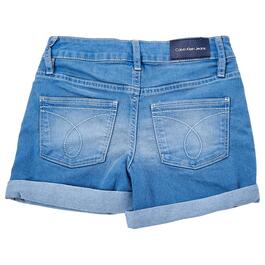 Girls &#40;7-16&#41; Calvin Klein Cuff Denim Shorts