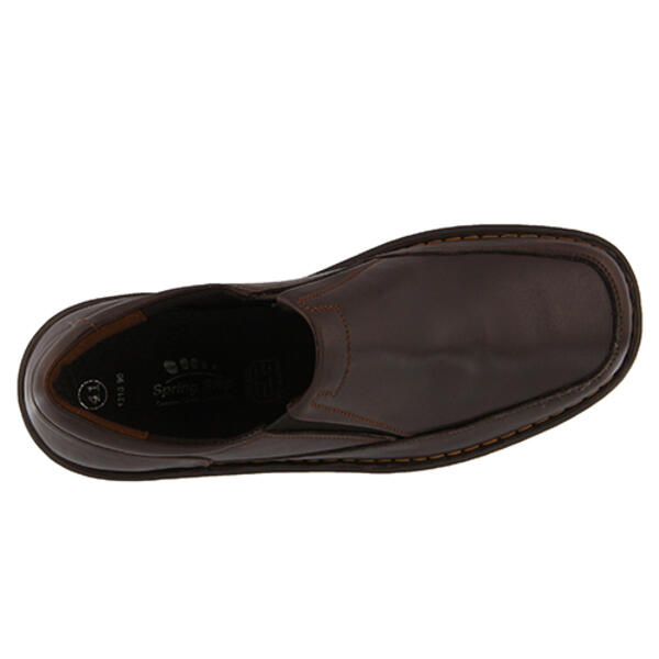 Mens Spring Step Enzo Loafers - Brown