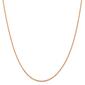 Unisex Gold Classics&#8482; 1.50mm. Rose Gold Diamond Cut Rope Necklace - image 2