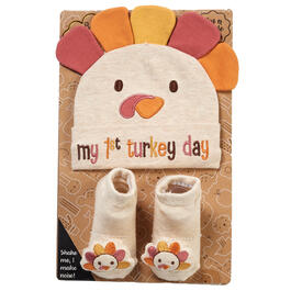 Baby Essentials 1st Turkey Day Cap and Socks