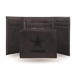 Mens NFL Dallas Cowboys Faux Leather Trifold Wallet