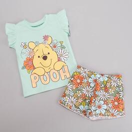 Baby Girl&#40;12-24M&#41; Disney&#40;R&#41; Winnie The Pooh Top & Floral Shorts Set